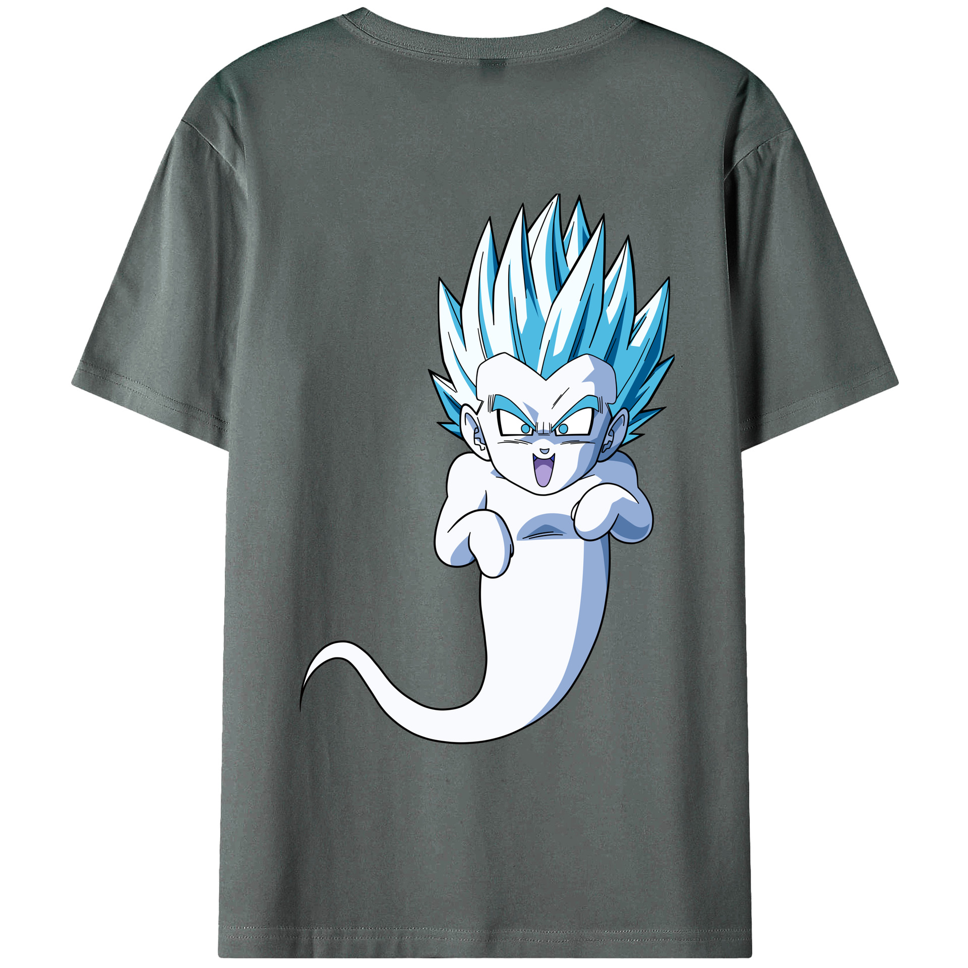 （画像用） ドラゴンボール ベジット DRAGON BALL Vegetto 綿100％ メンズ半袖Tシャツ（バックプリント） 通気性